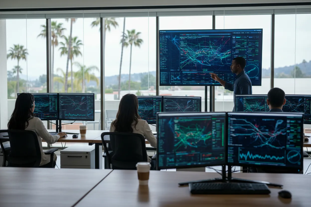 24/7 managed detection and response MDR team monitoring for Fullerton