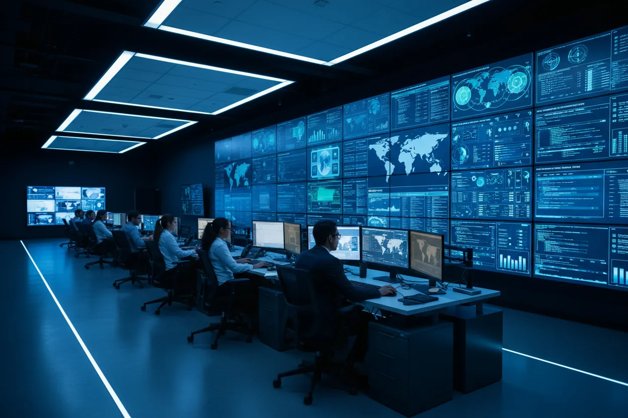 cybersecurity analyst monitoring threats for Hemet businesses