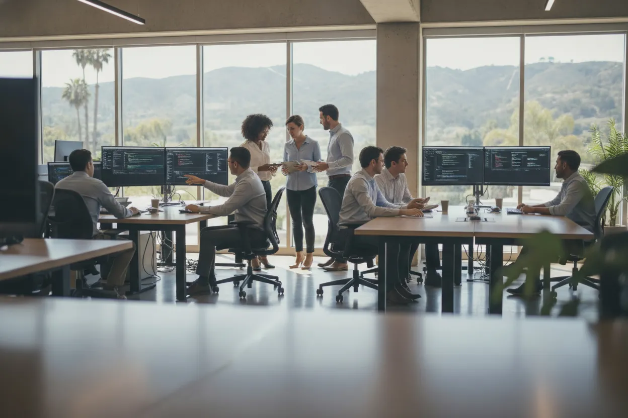 managed IT services technician supporting Hemet businesses from a local MSP