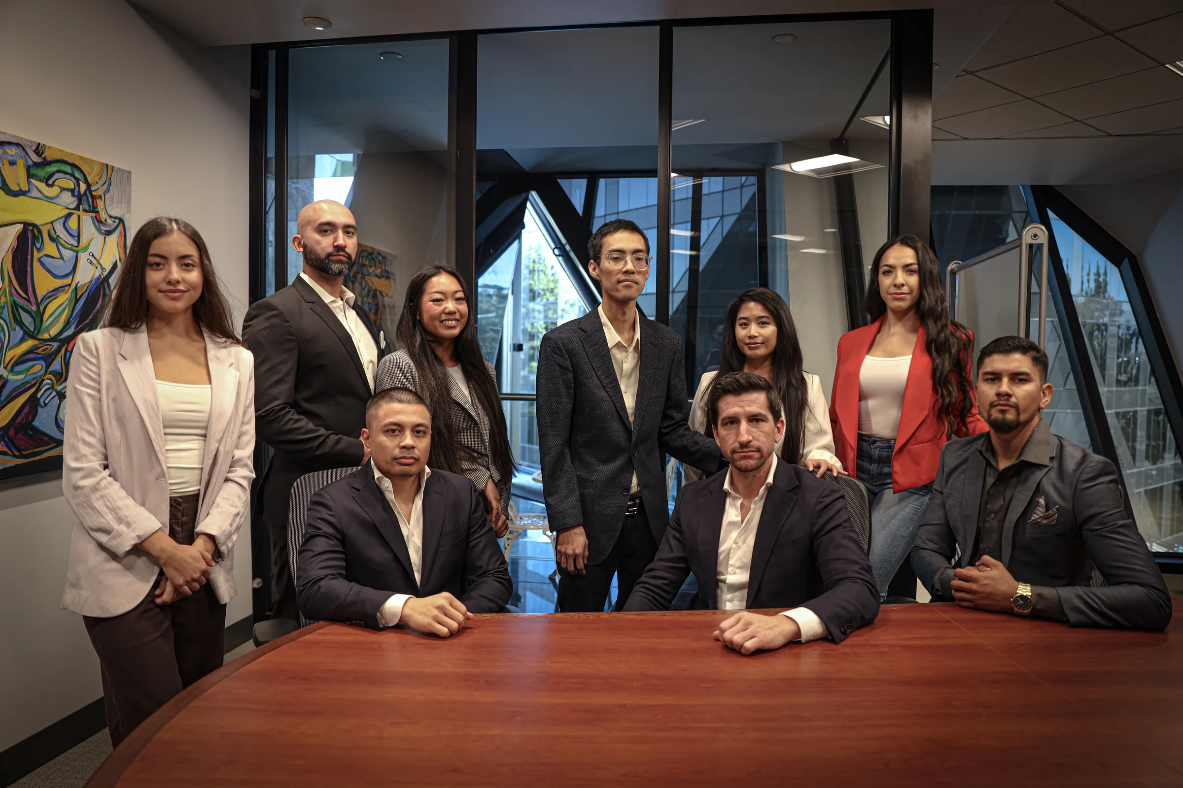 The Buzz Cybersecurity leadership team in the boardroom