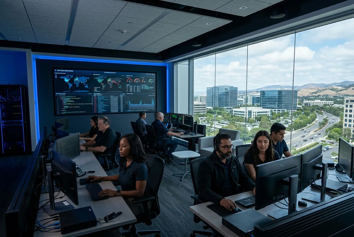 Cybersecurity monitoring protecting Irvine businesses