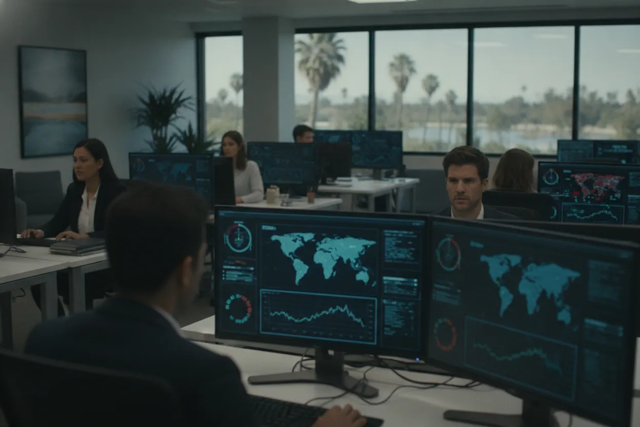 managed detection and response analysts monitoring Riverside County networks around the clock